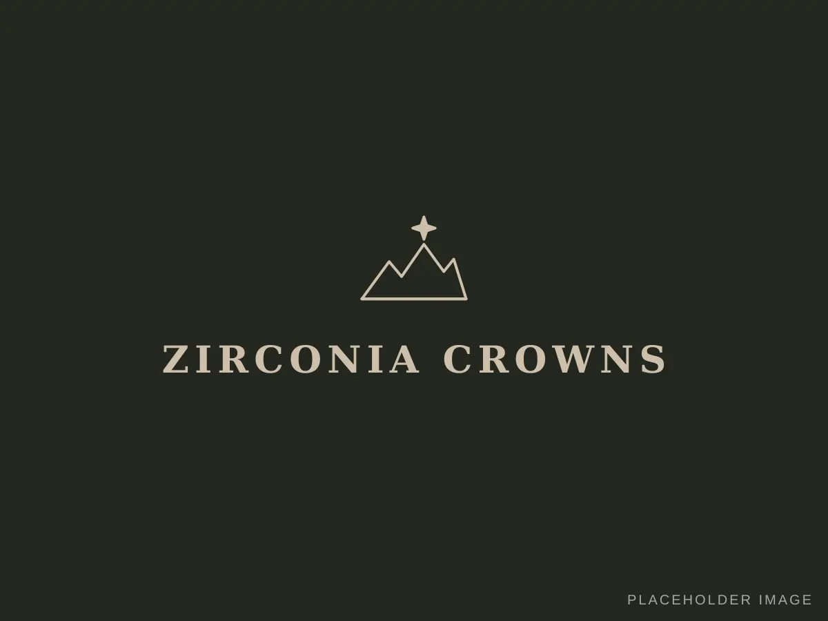 Zirconia crowns on dark granite