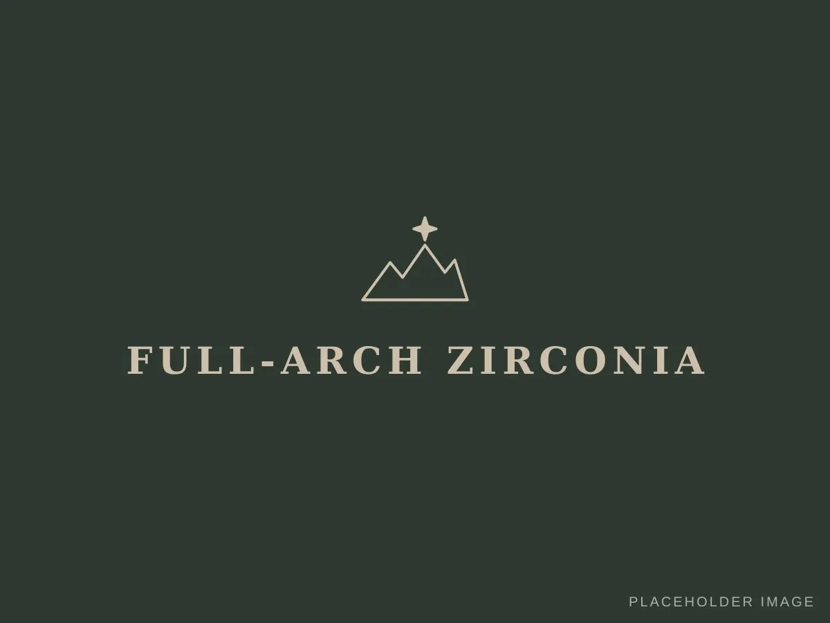 Full-arch zirconia restoration